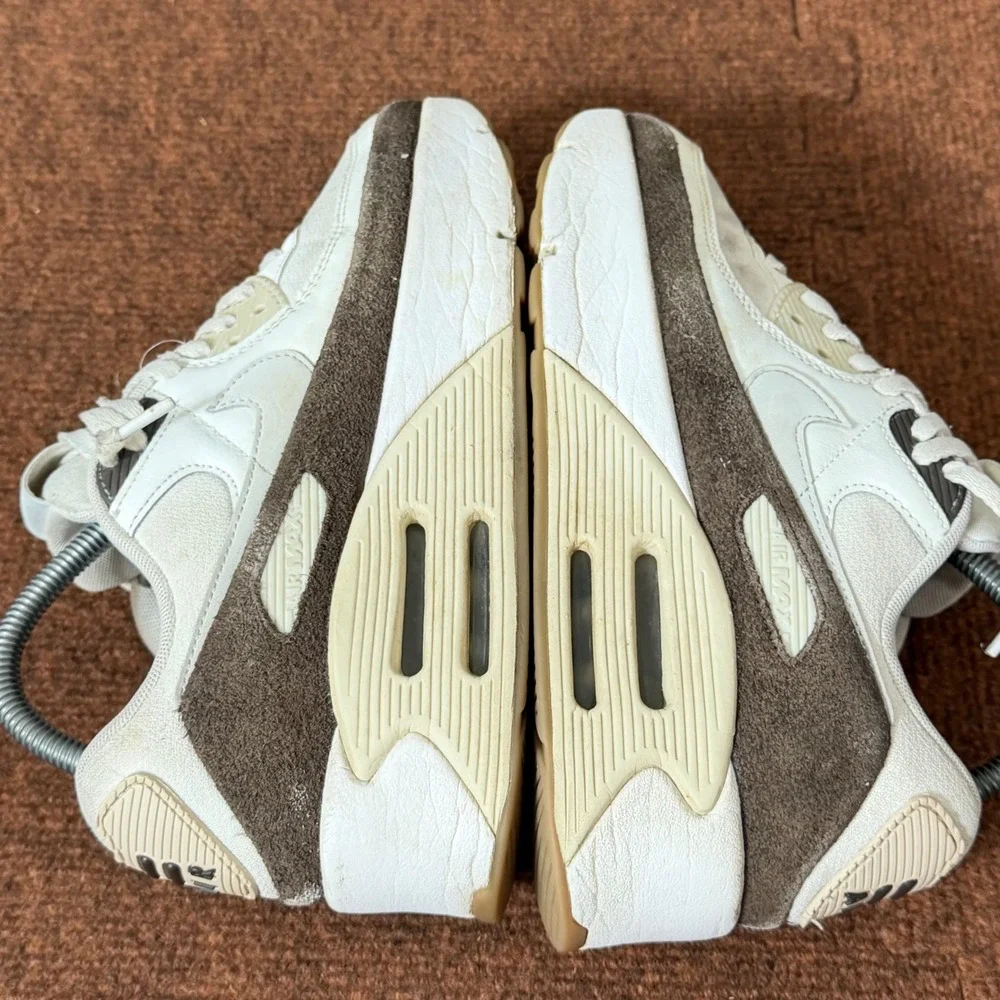Nike Air Max 90 Sail Baroque Brown Gum FD4328-102 Womens 8 Low Top Sneakers